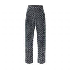 Louis Vuitton Men Flocked Monogram Denim Skate Pants 1AHVD4