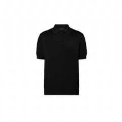 Louis Vuitton Men Cashmere And Cotton Blend Short-Sleeved Polo 1AFVKQ
