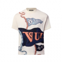 Louis Vuitton Men Intarsia Graphic T-Shirt 1AII00