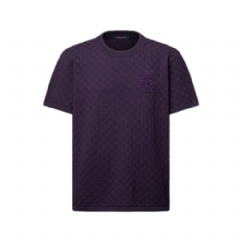 Louis Vuitton Men Damier Jacquard Short-Sleeved Crewneck 1AJTVG