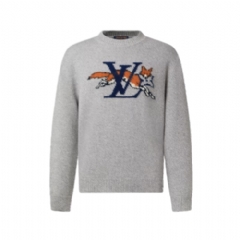 Louis Vuitton Men Chunky Wool-Cashmere Crewneck 1AJBU1