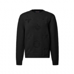Louis Vuitton Men Embellished Knitted Crewneck 1AJBWX
