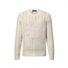 Louis Vuitton Men Long-Sleeved Cable-Knit Crewneck 1AHVOG