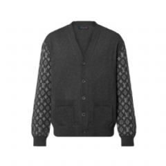 Louis Vuitton Men Monogram Mix Cashmere Cardigan 1AATLX