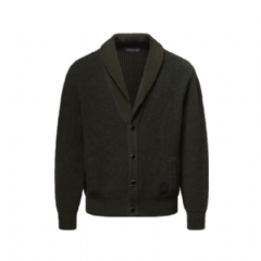 Louis Vuitton Men Cashmere Blend Shawl Collar Cardigan 1AIHOI