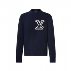 Louis Vuitton Men LV Intarsia Crewneck Night Sky 1AJAYX