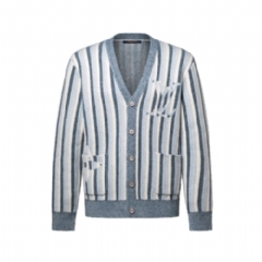 Louis Vuitton Men Striped Jacquard Cardigan 1AJUHH