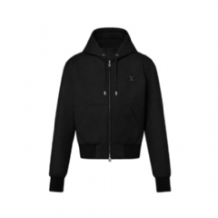 Louis Vuitton Men Tailored Technical Wool Hooded Blouson 1AIWF8