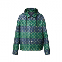 Louis Vuitton Men Monogram Printed Coach Jacket 1AIJPZ