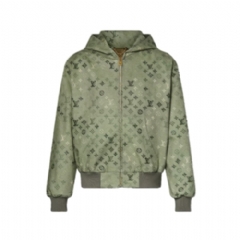 Louis Vuitton Men Monogram Embellished Hooded Blouson 1AJBAK