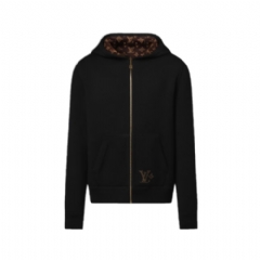 Louis Vuitton Men Monogram Reversible Double Face Hooded Blouson 1AJBXH