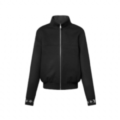 Louis Vuitton Men LV Blason Reversible Double Face Blouson Black 1AJAZF
