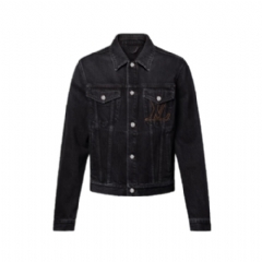 Louis Vuitton Men LV Denim Trucker Jacket 1AILKE