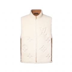 Louis Vuitton Men Monogram Shearling Mix Reversible Gilet 1AJBRB