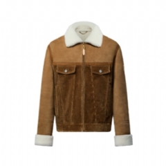 Louis Vuitton Men Corduroy And Shearling Mix Trucker 1AJBR0