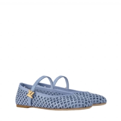 Louis Vuitton Women Romy Flat Ballerina Light Blue 1AGVES
