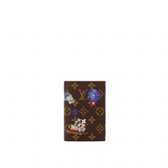 Louis Vuitton Women Passport Cover Monogram Blue Frost M15320