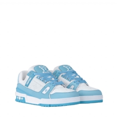 Louis Vuitton Women LV Trainer Sneaker Sky 1AGZD2