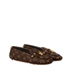 Louis Vuitton Women Flore Car Shoe CACAO 1AIDYD