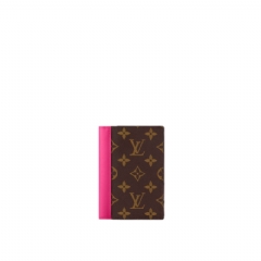 Louis Vuitton Women Passport Cover Monogram Macassar Canvas Pondichery Pink M12825