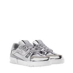 Louis Vuitton Women LV Trainer Sneaker Silver 1AJCL7