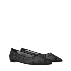 Louis Vuitton Women Gala Flat Ballerina Black 1AIDR8