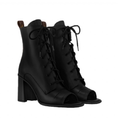 Louis Vuitton Women Berlin Open Toe Ankle Boot Black 1AIBRU