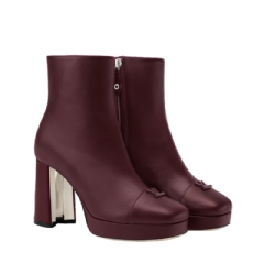 Louis Vuitton Women Swing Platform Ankle Boot Bordeaux 1AIFOJ