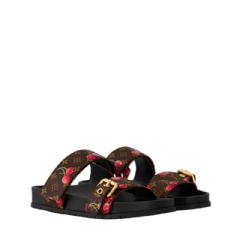 Louis Vuitton Women LV x TM Bom Dia Flat Comfort Mule Brown 1AHM03