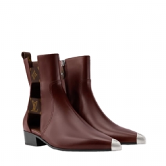 Louis Vuitton Women Devon Ankle Boot Brown 1AISCO