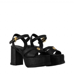Louis Vuitton Women Maya Heeled Platform Sandal Black 1AHNP0