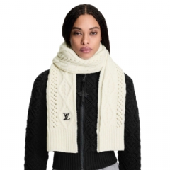 Louis Vuitton Women LV Holiday Scarf Cream M97261