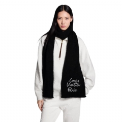 Louis Vuitton Women LV Script Scarf Black M97577