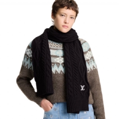 Louis Vuitton Women LV Holiday Scarf Black M97723