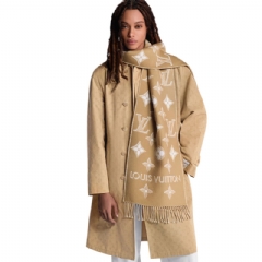 Louis Vuitton Women LV Essential Shine Scarf Beige M78160
