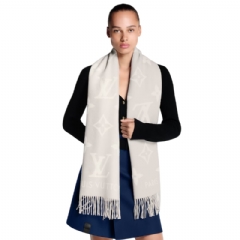 Louis Vuitton Women Reykjavik Scarf Greige M78909