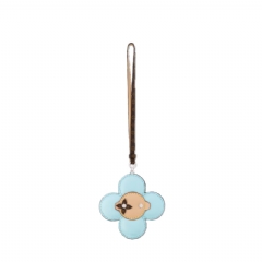 Louis Vuitton Women Vivienne Strap Bag Charm Light Blue M02858