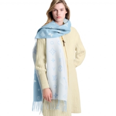 Louis Vuitton Women Reykjavik 2.0 Scarf Sky Blue M97661