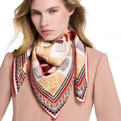 Louis Vuitton Women Damiergram Square 90 Beige M96798