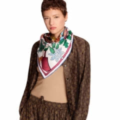 Louis Vuitton Women Vivienne Winter Celebration Square 90 White M97354