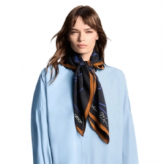 Louis Vuitton Women Chemin Faisant By Andree Putman Square 90 Black M97246