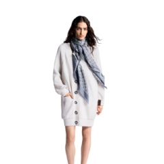 Louis Vuitton Women Monogram Denim Shawl Light Blue M71382