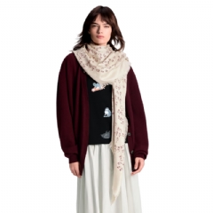 Louis Vuitton Women LV Mice Monogram Classique Shawl Beige M96482