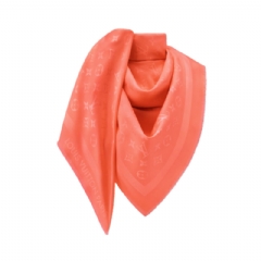 Louis Vuitton Women Monogram Classic Shawl Beige Satin M97742