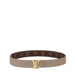 Louis Vuitton Women LV Initiales 30mm Reversible Belt Beige M0696U