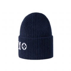 Louis Vuitton Women LV Headline Beanie Bleu Marine M94852
