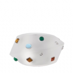 Louis Vuitton Women LV Swirl Cuff White M1822A