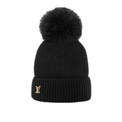 Louis Vuitton Women LV Cold Spark Beanie Black M79256