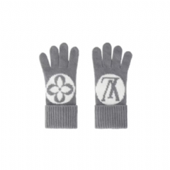 Louis Vuitton Women LV Medallion Gloves Light Grey M94589