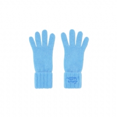 Louis Vuitton Women LV Script Gloves Sky Blue M97311